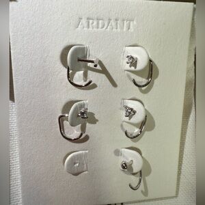 Five INDIVIDUAL Silver Ardant Earrings-New-never used